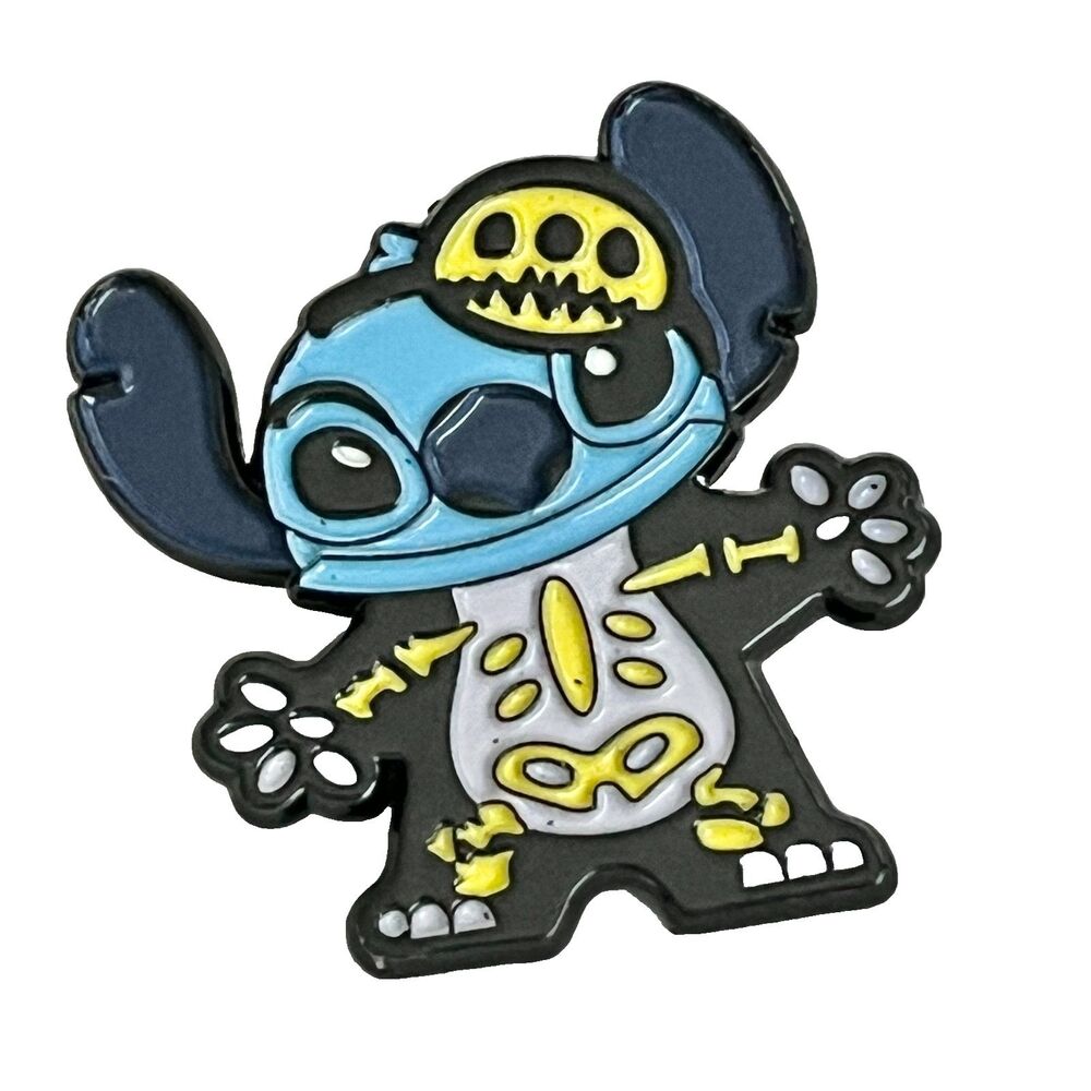 Disney Fantasy Skeleton Stitch Enamel Pin Halloween Pirate Costume 2017